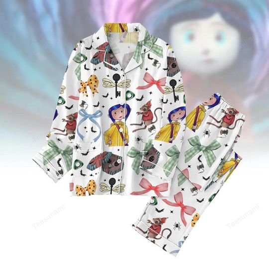 Discover Spooky Doll Pajama Set  Gothic Halloween Sleepwear, Creepy Cozy Loungewear Gift