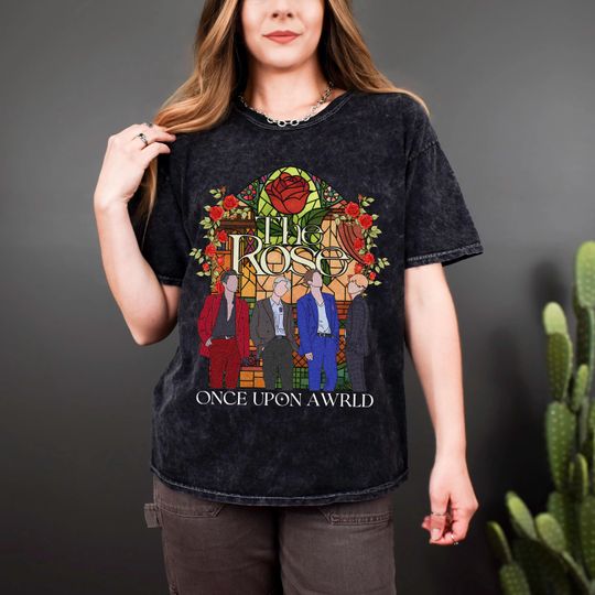 Discover The Rose Once Upon A WRLD Tour Mineral Wash T-Shirt