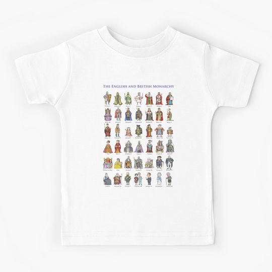 Discover British Monarchs: The Complete Set (2022) Kids T-Shirt