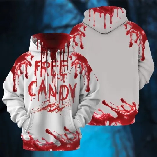 Discover Blood Halloween 3D Theme Print Hoodie - All Over Print 3D Hoodie