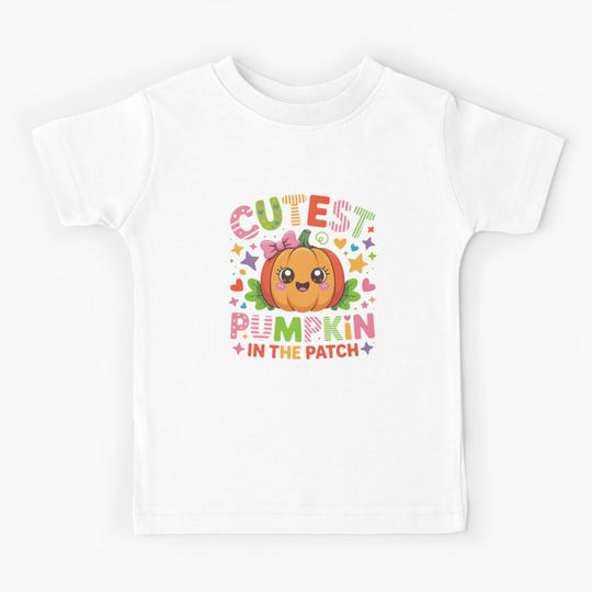 Discover Cutest Pumpkin in the Patch Kids T-Shirt