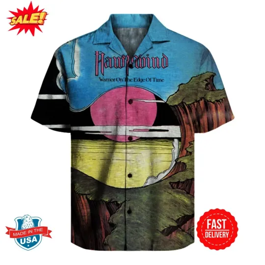 Discover Hawkwind Warrior on the Edge of Time Unisex Hawaiian Shirt