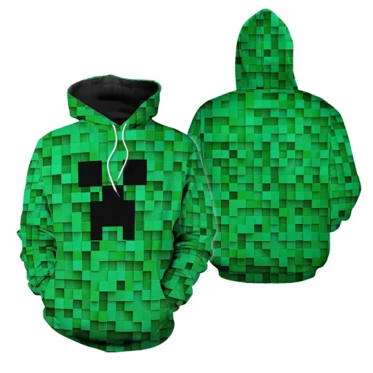 Discover Minecra 3d Print Shirt, Minecra Cosplay Hoodie Kids