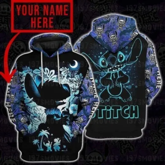 Personalized Scary Stitch Halloween Costume 3D HOODIE All Over Print Best Price