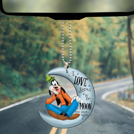 Discover Funny Goofy Cartoon Movie Character Car Ornament, Goofy Car Hanger, Goofy Dog Car Decoration, Gift For Goofy Lovers