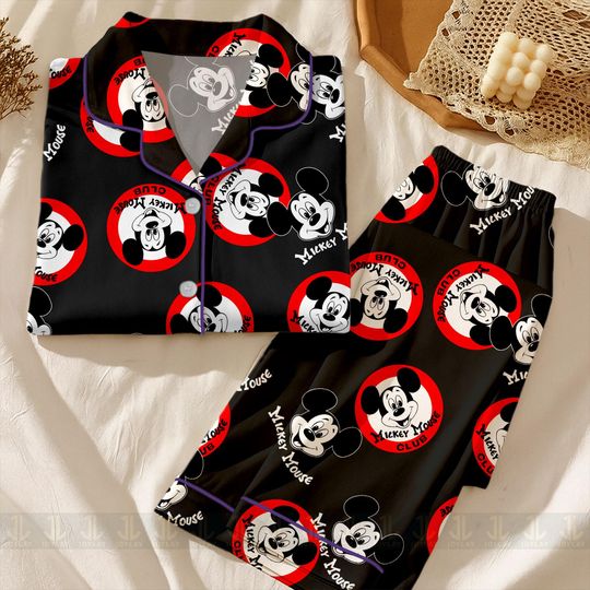 Mickey Classic Club 1928 Pajamas Set, Disney Christmas Shirt