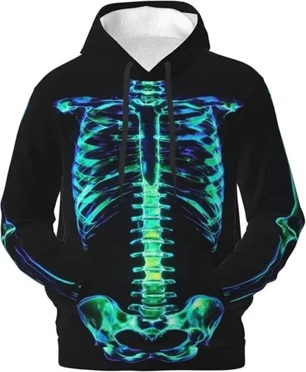 Discover Skeleton Print Halloween Theme - 3D All Over Print Hoodie