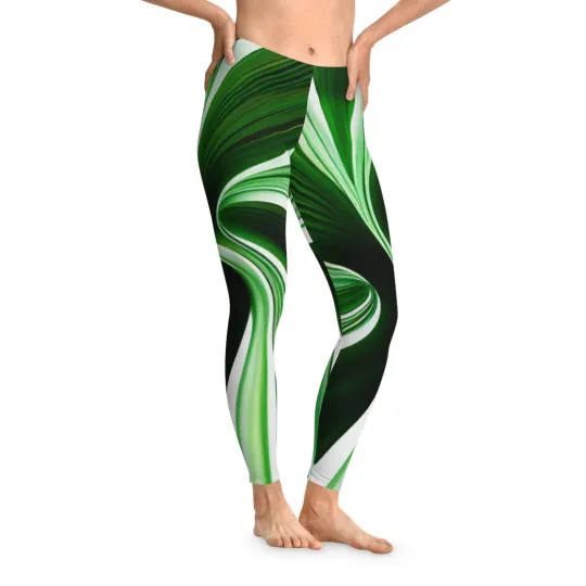 Discover Green and WS - Stretchy Leggings (AOP)