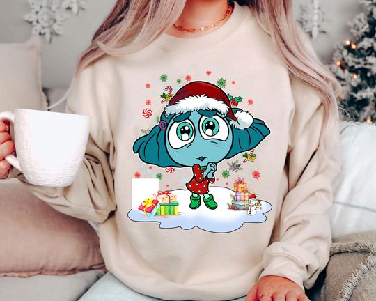 Discover Inside Out Sadness Christmas Shirt | Retro Disney Pixar Holiday Tee | Vintage Funny Disney World Family Matching Xmas Gift 2025