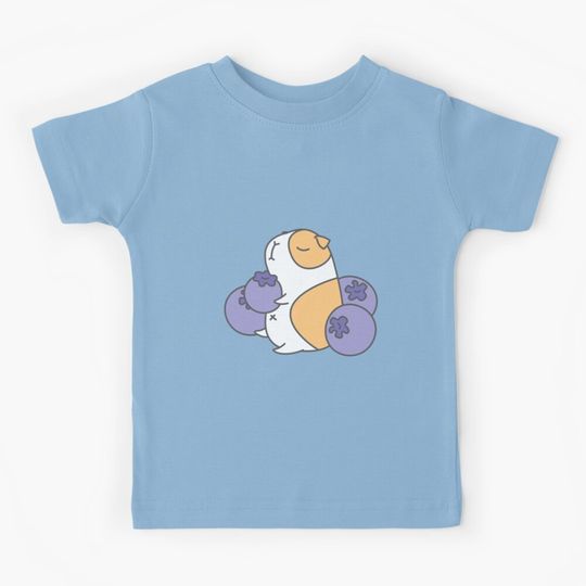 Guinea pig and blueberry  Kids T-Shirt