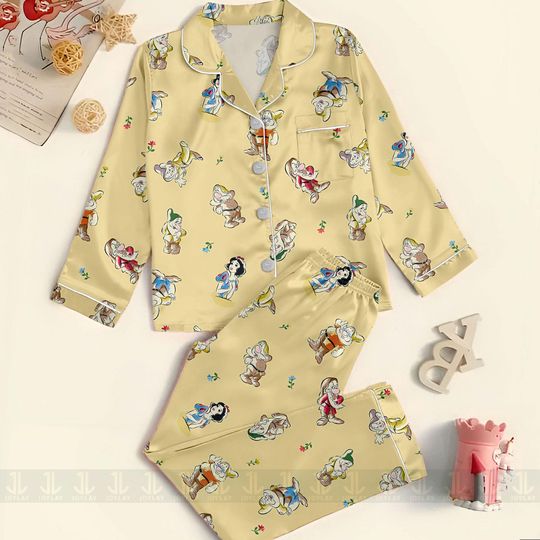 Snow White And Seven Dwarf Grumpy Dopey Unisex Pajamas Set