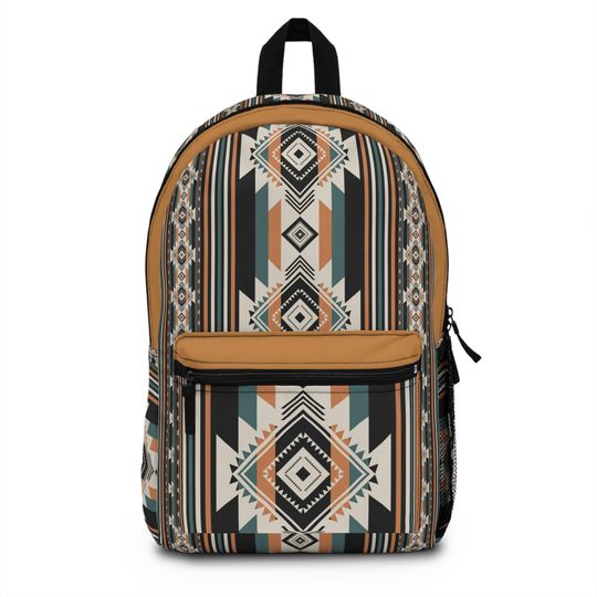 Discover Tribal Geometric Backpack: Boho Chic School Travel Bag