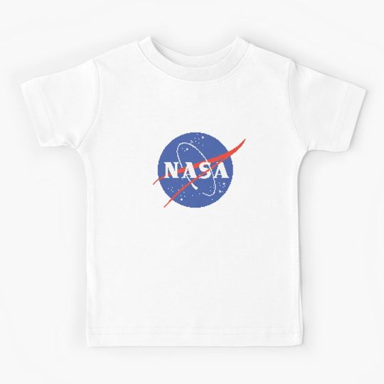 Discover Nasa Pixel Art Kids T-Shirt