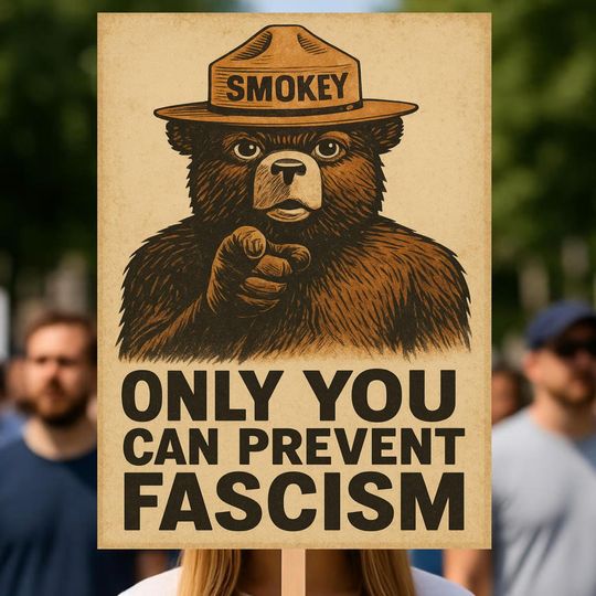 DIY Prevent Fascism Protest Sign