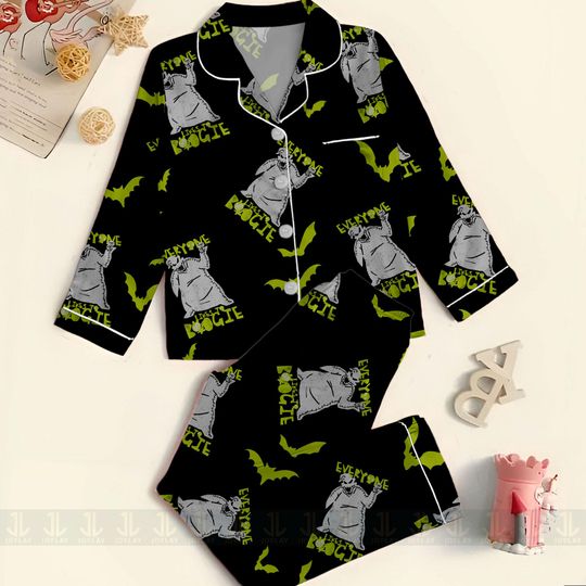 Everyone Like Oogie Boogie Unisex Pajamas Set, Spooky Season Pajamas