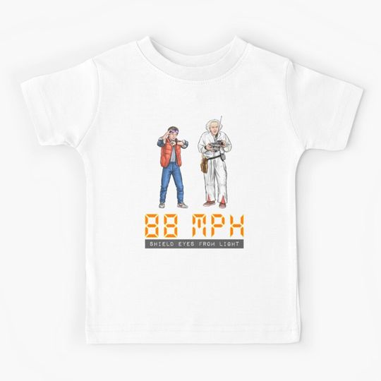 Discover 88 MPH Shield Eyes From Light Kids T-Shirt
