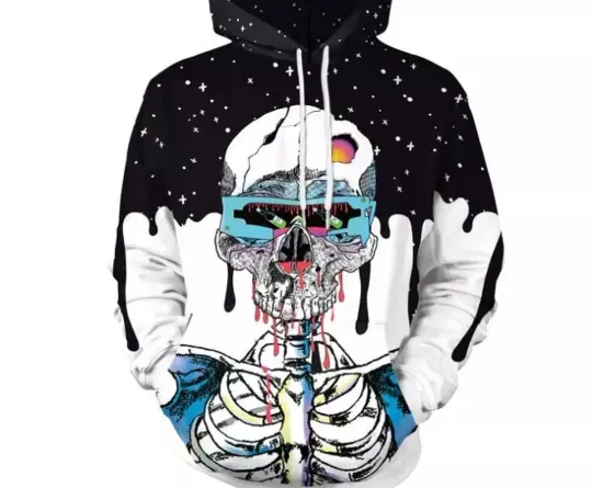Discover Halloween 3D Graphic Print Men Women Hoodie Sweatshirt Jacket Pullover Tops US3