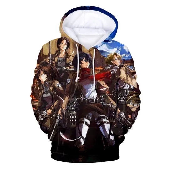 Attack hoodie new cloth winter thick hooded Hoodie 3d printed new hoodie