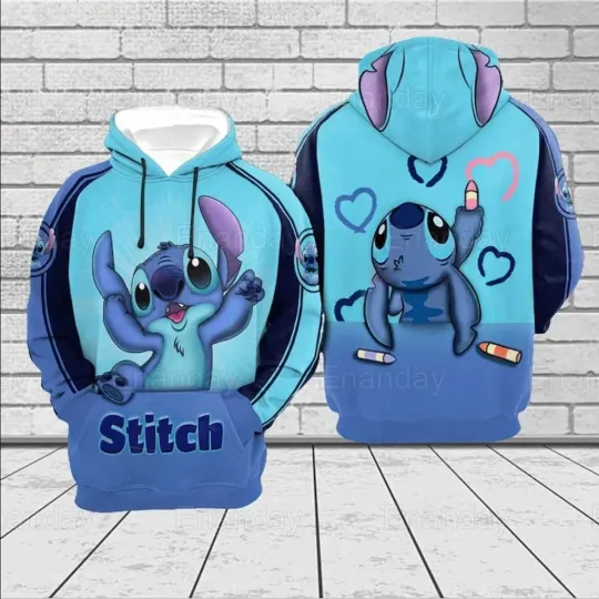 Stitch 3D HOODIE Halloween Gift Best Price 1