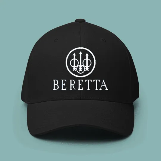 Discover Beretta Guns Firearms Logo Black Baseball Cap Adjustable