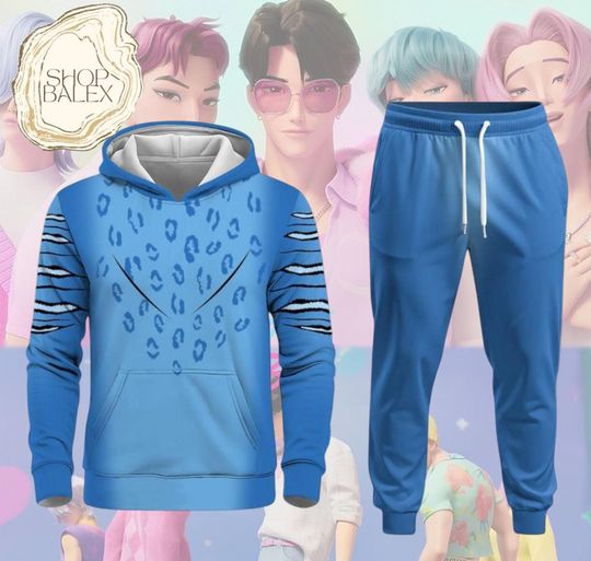 Derpy The Tiger 3D Full Print Hoodie  Kpop Demon Hunters Cosplay Outfit