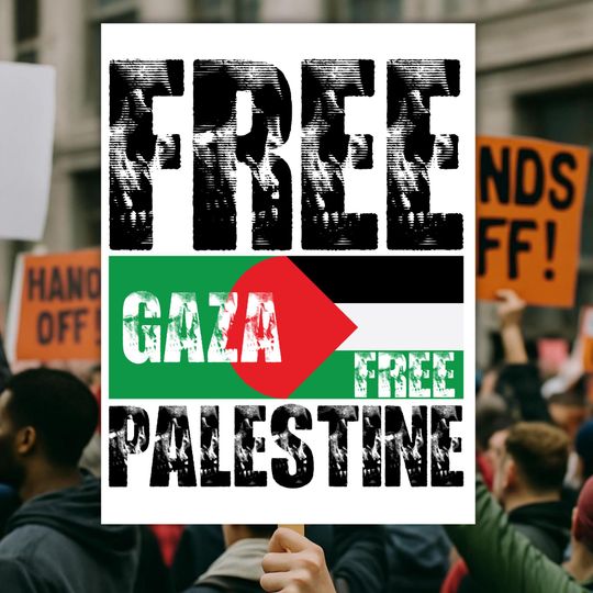 Discover Palestine Protest Poster,Free Palestine Activist Poster,Palestine Flag,Stand With Palestine Rally sign,Stand with Gaza,Sumud Filotilla