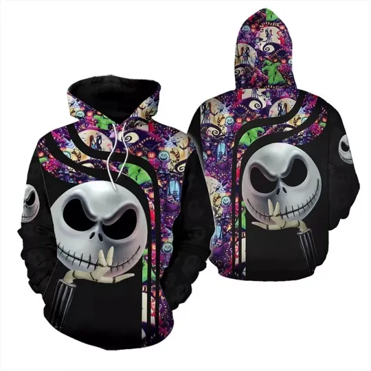 Jack Skellington The Nightmare Before Christmas 3D HOODIE US Size All Over Print