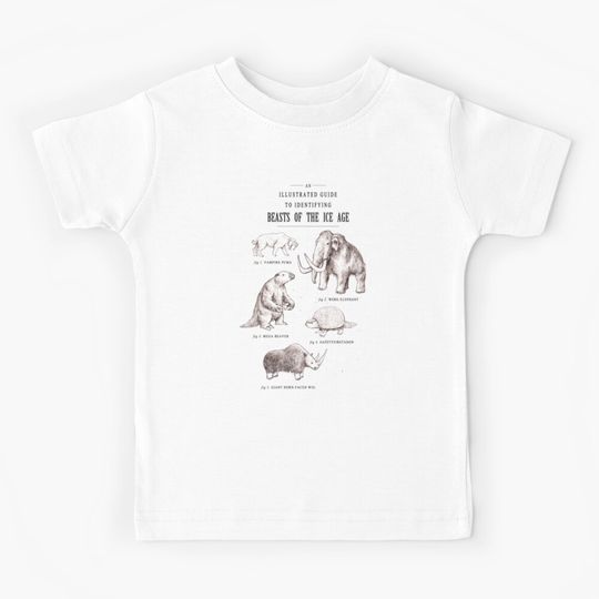 Discover Beasts of the Ice Age Kids T-Shirt