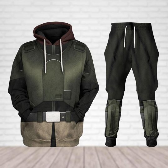 Star Wars Mudtrooper Cosplay Hoodie Jogger Set, Disney Star Wars Costume, Robots Men's Outfit