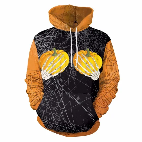 Discover Halloween 3D Graphic Print Men Women Hoodie Sweatshirt Jacket Pullover Tops US2