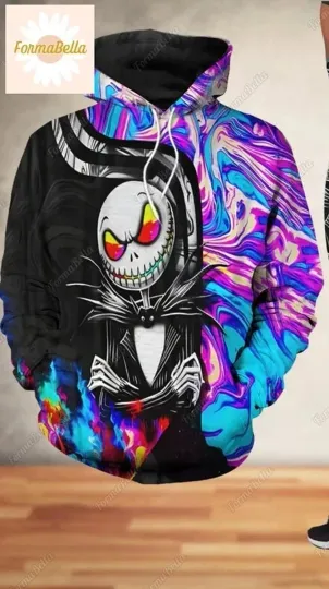 Halloween Jack Skellington 3D HOODIE MOTHER DAY GIFT ALL OVER PRINT BEST PRICE12