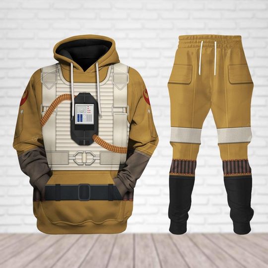 Star Wars Paige Tico Pilot Cosplay Hoodie Joggers Set, Pilot Women Outfit, Halloween Gift
