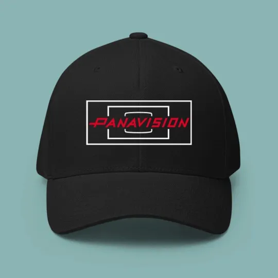 Discover Panavision Film Crew Logo Printed Black Baseball Cap Adjustable