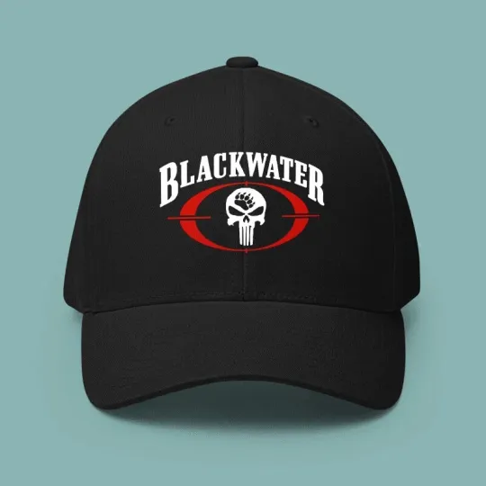 Discover Blackwater Skull Black Water Acad Logo Printed Baseball Cap Adjustable