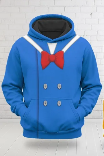 Donald Duck Costume T-Shirt, Donald Duck 3D Costume Cosplay Hoodie, Donald Hallo