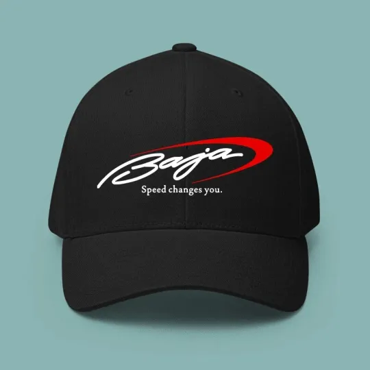 Baja Boats Logo Printed Black Baseball Cap