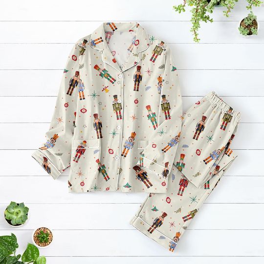 Nutcracker Christmas Pajamas Set, Matching Christmas Family Holiday Pajamas, Festive Xmas Midnight Shirt, Xmas Party Gifts