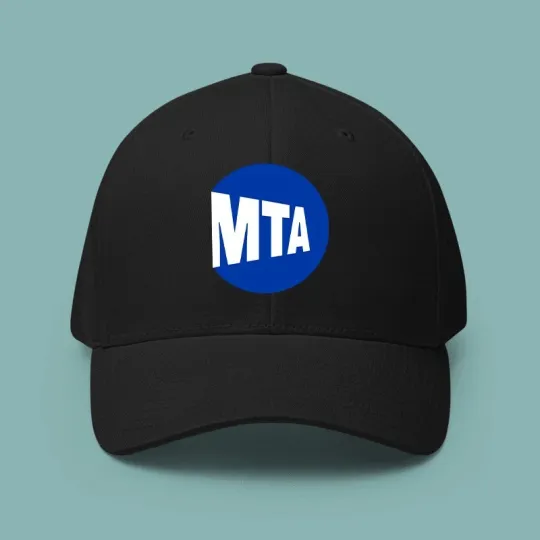 Discover MTA Metropolitan Transit Authority Logo Black Baseball Cap