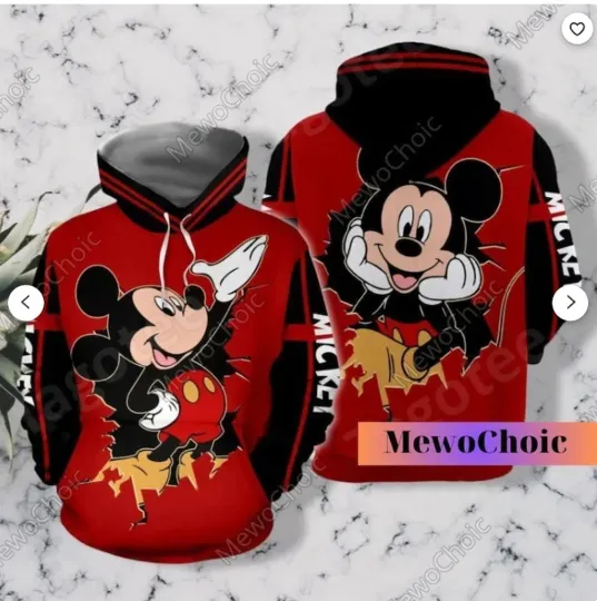 Discover Mickey Mouse 3D HOODIE HALLOWEEN GIFT CHRISTMAS GIFT BEST PRICE OVER PRINT