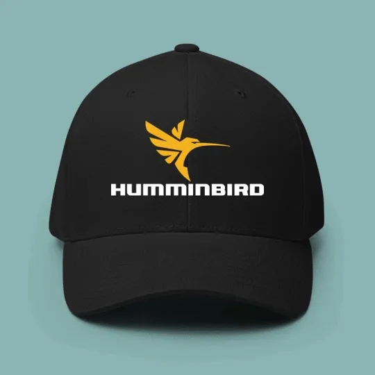 Discover Humminbird Fishing Logo Baseball Cap Adjustable Black