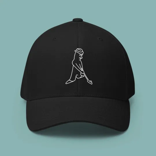 Discover Ping Golf Logo Printed Black Baseball Cap Adjustable