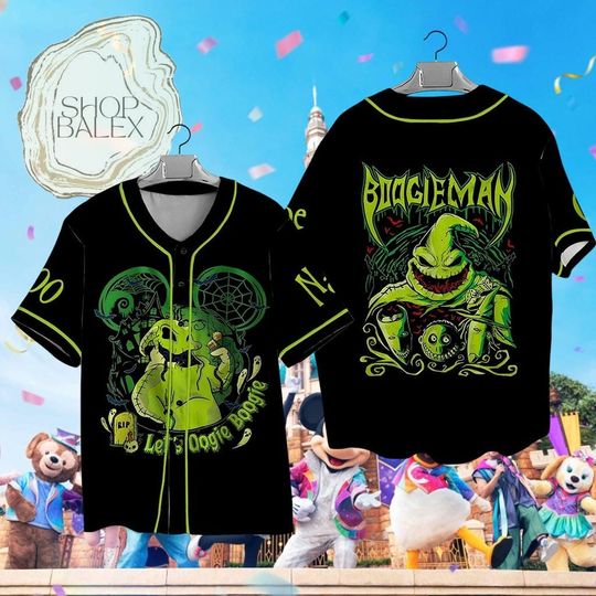 Custom Oogie Boogie Baseball Jersey, Nightmare Before Christmas Halloween Shirt