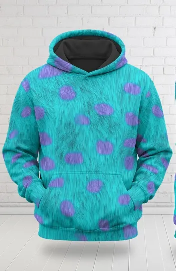 Discover James P. Sullivan Cosplay Costume Hoodie, Halloween 3D