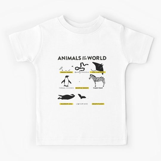 Discover Animals of the World - And how they are called correctly Kids T-Shirt
