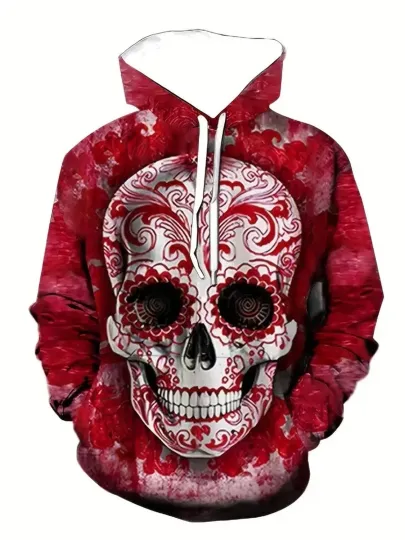 Discover Skull Halloween Theme 3D Hoodie All Over Print3