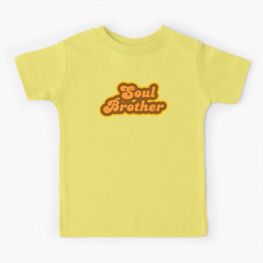 Discover Soul Brother - Retro 70s - Logo Kids T-Shirt