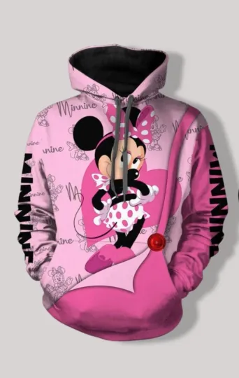 Discover Minnie Mouse 3D HOODIE All Over Print Halloween Day Gift US Size Best Price