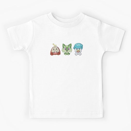 Discover Peeking SV Starter Paldea Kids T-Shirt