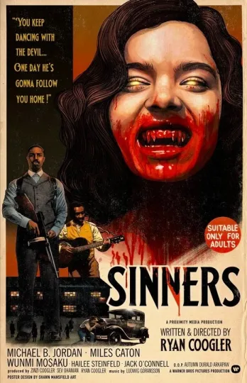 Discover Sinners 2025 Film Poster Collector’s Edition Vertical Wall Print