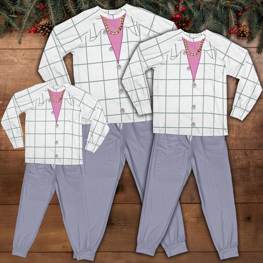 Funny Kpop Demon Hunter Cosplay Pajamas Set, Kpop Movie Fan Gift, Christmas Gift for her, Holiday Gift for Kid Adult